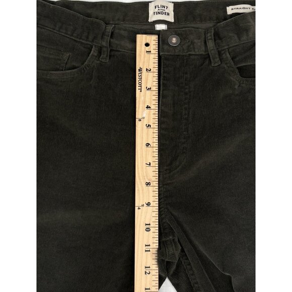 Flint and Tinder Huckberry 365 Corduroy Pants Men’s 34x32 Green 5 Pocket Stretch - Picture 10 of 12